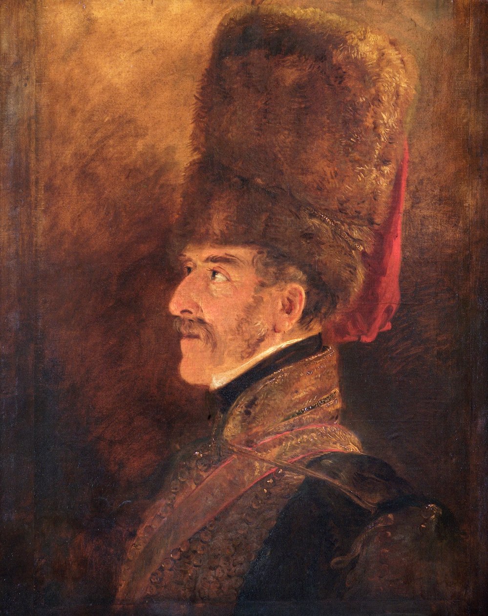 Porträtt av fältmarskalk Henry William Paget, 1:a markis av Anglesey, brittisk soldat, 1821. av Jan Willem Pieneman