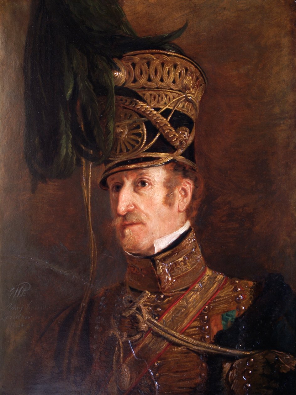 Porträtt av överstelöjtnant William Thornhill, brittisk soldat, 1821. av Jan Willem Pieneman