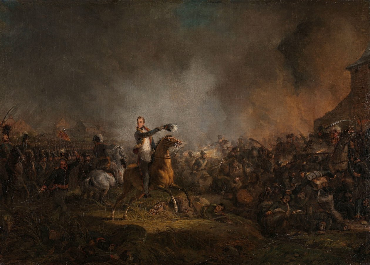 Prinsen av Orange i Quatre Bras, 16 juni 1815 av Jan Willem Pieneman