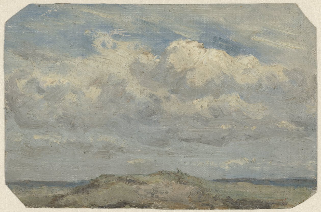 Dunetopp med havet i bakgrunden av Jan Willem van Borselen