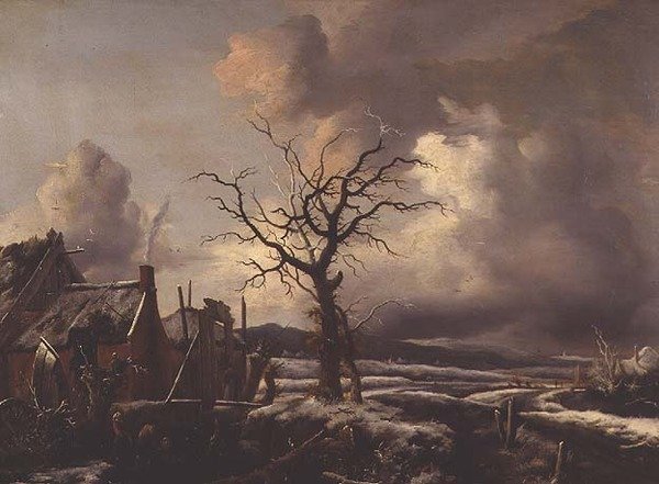 Ett vinterlandskap av Jan Wouwerman