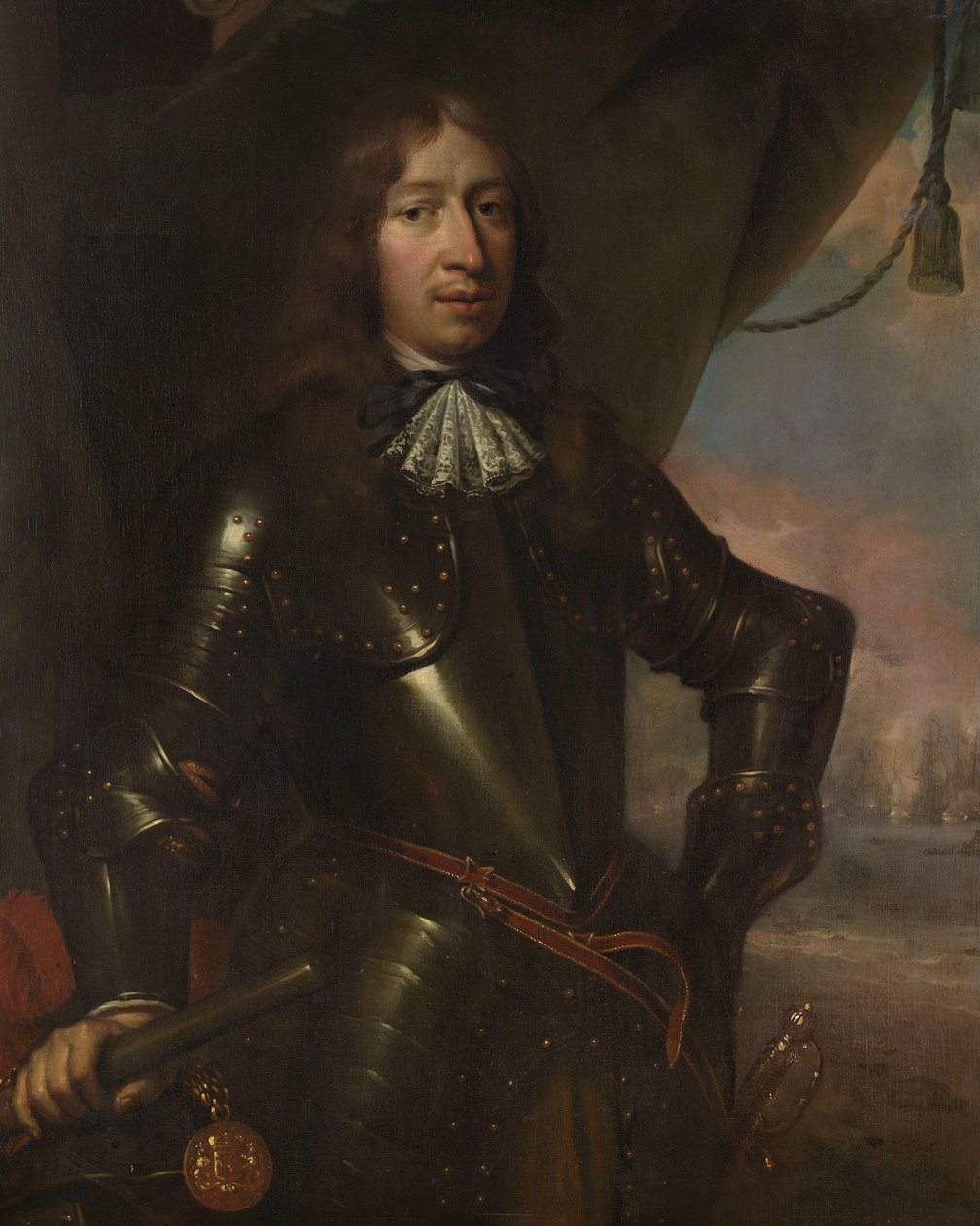 Willem Joseph Baron van Gendt (1625-1672). vice amiral av Jan de Baen (attributed to)