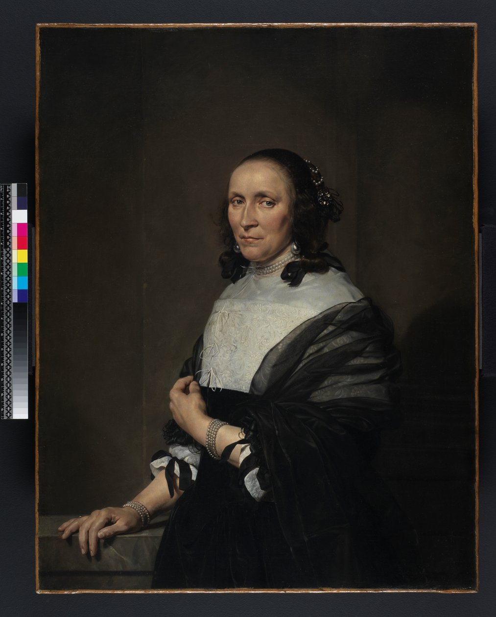 Porträtt av en kvinna, 1660 av Jan de Bray