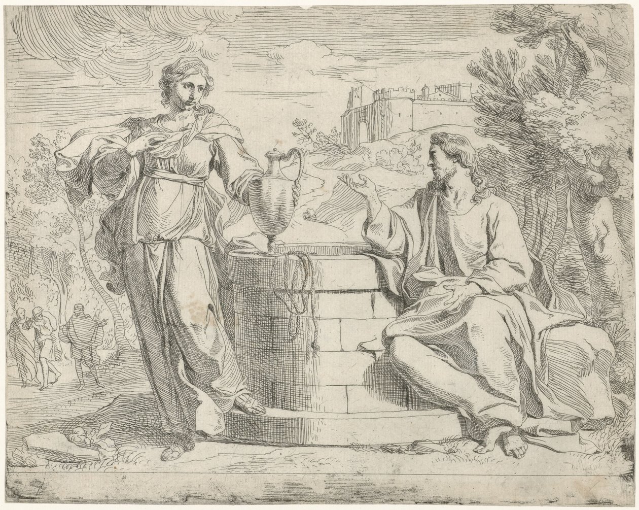 Kristus och den samaritanska kvinnan av Jan de Pape (rejected attribution)