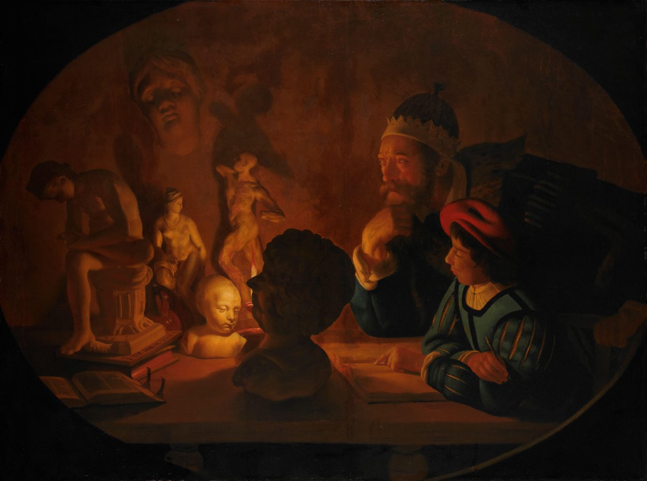 Teckningslektionen av Jan ter Borch