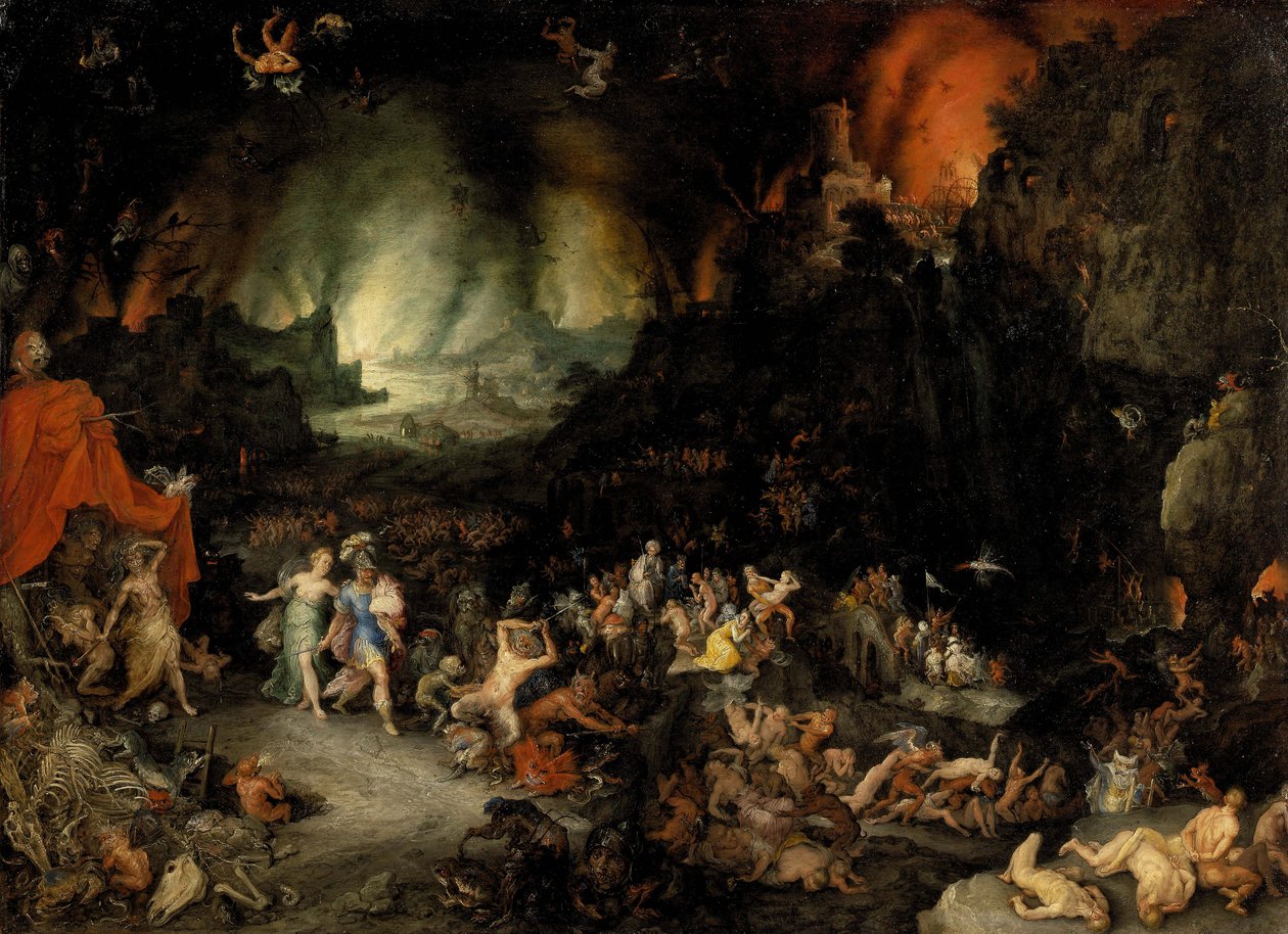 Aeneas i underjorden - Peinture de Jan Brueghel den äldre av Jan the Elder Brueghel