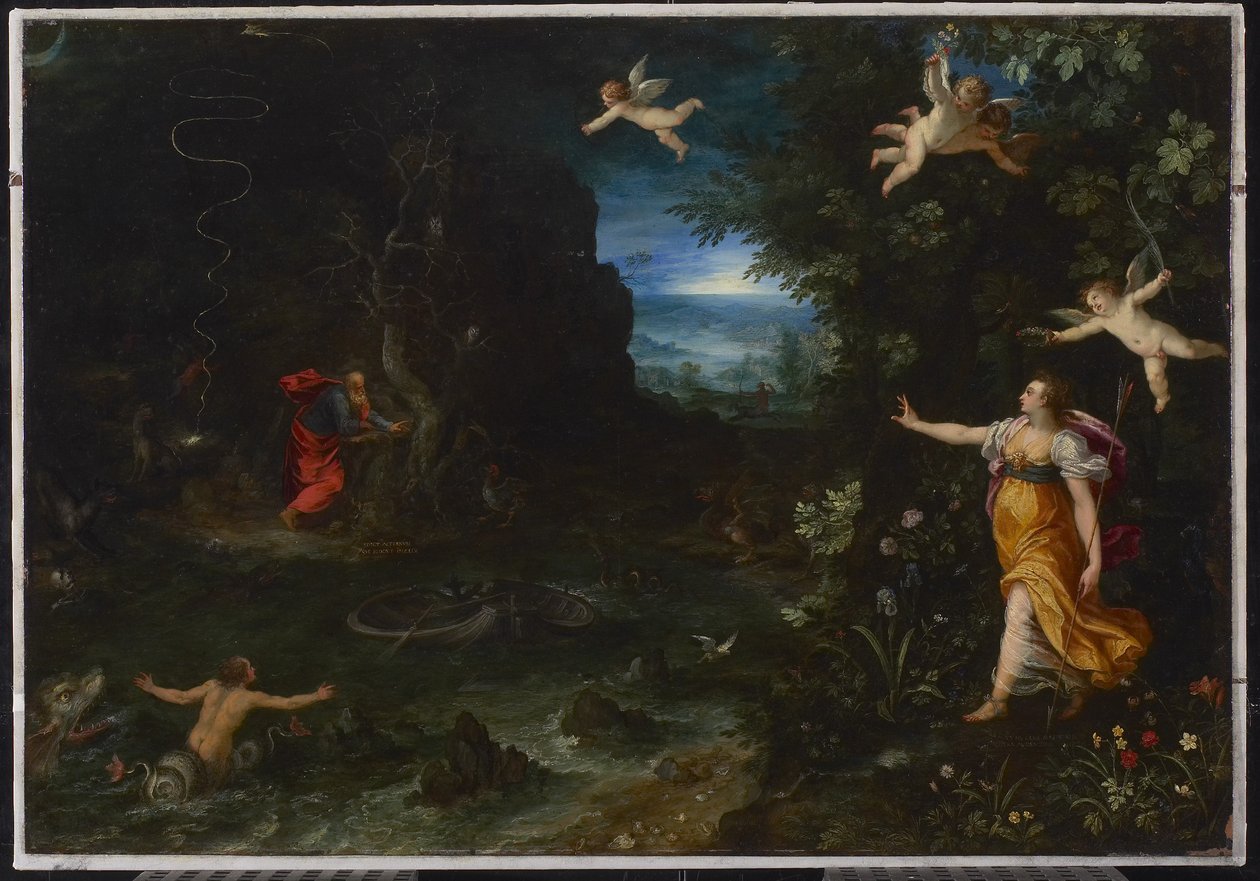 Allegory of Life, or The Dream of Raphael, 1595 (olja på koppar) av Jan the Elder Brueghel