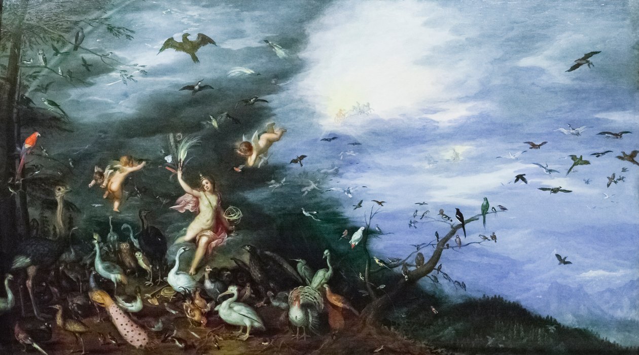 Allegori av luft av Jan the Elder Brueghel