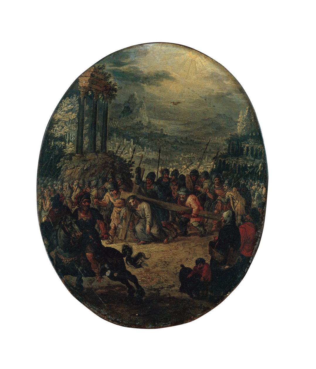Kristus på vägen till Golgata av Jan the Elder Brueghel