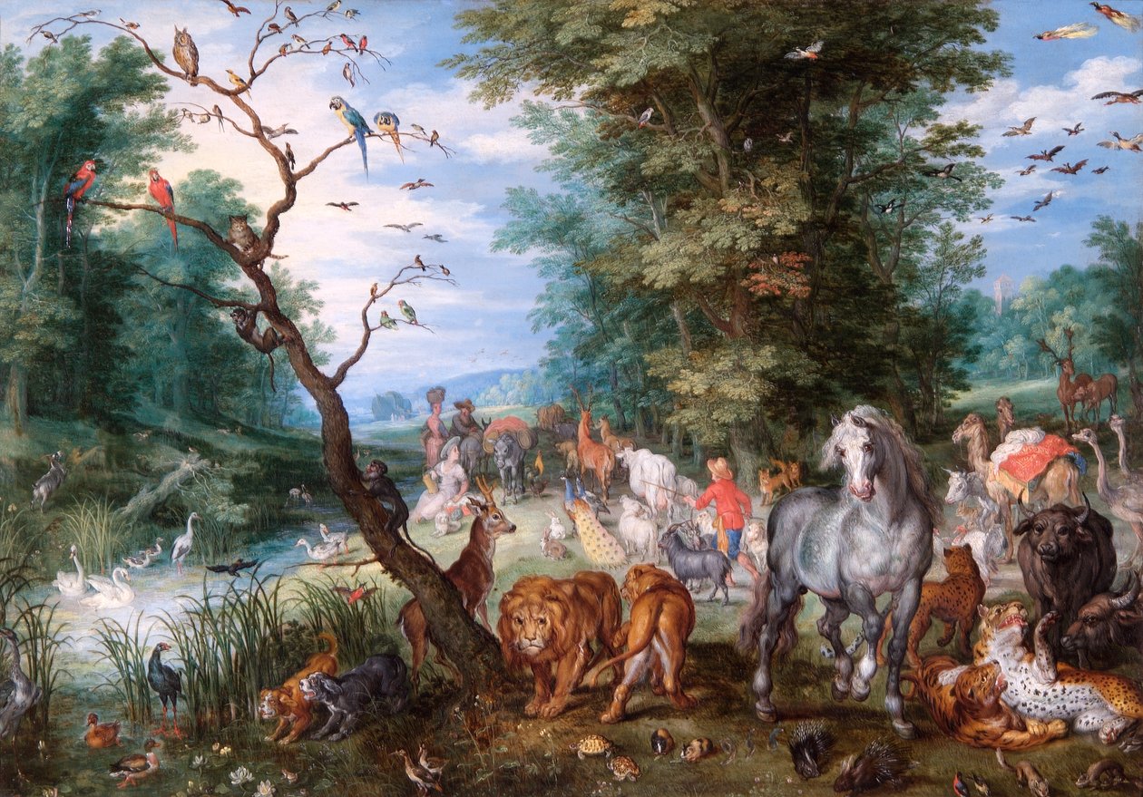 Går in i arken av Jan the Elder Brueghel