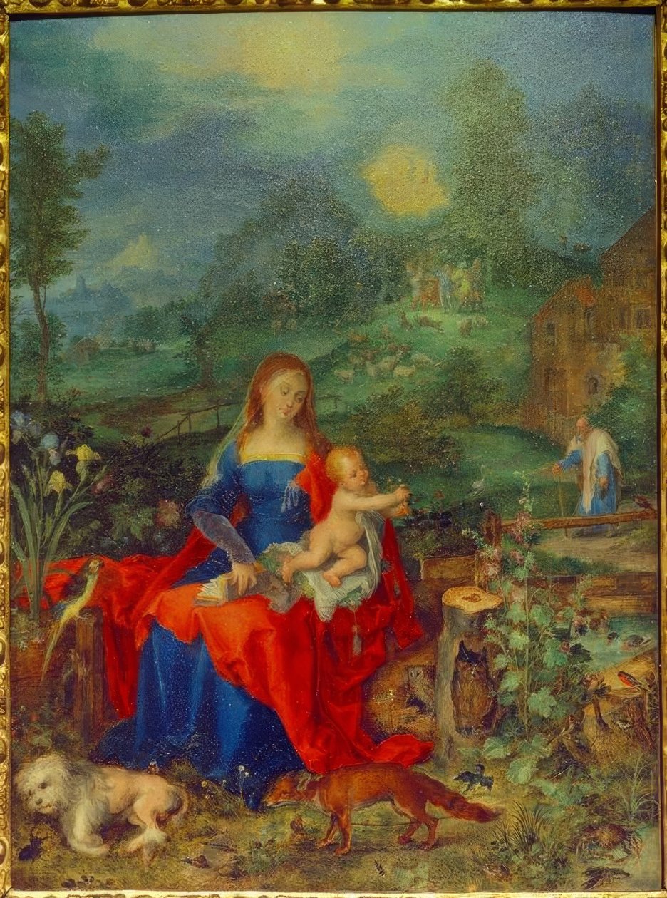 Mary med de många djuren av Jan the Elder Brueghel