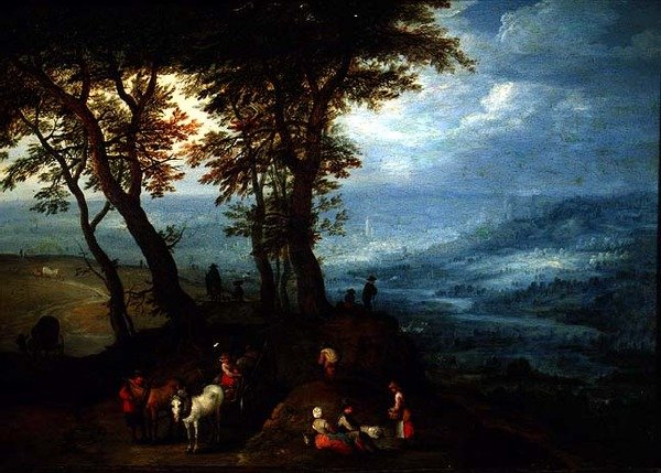 På väg till marknaden av Jan the Elder Brueghel
