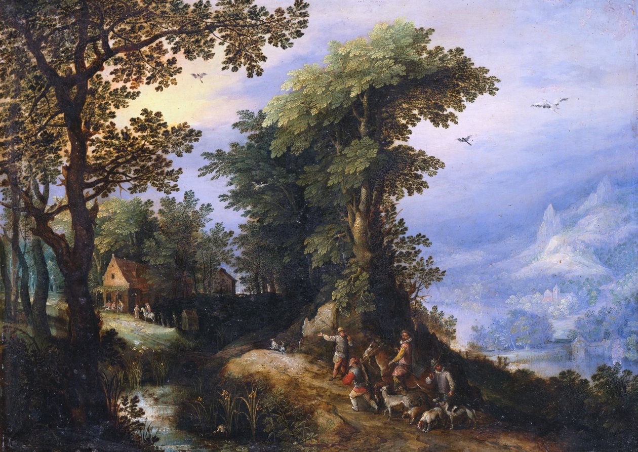 Tillbaka från jakten av Jan the Elder Brueghel