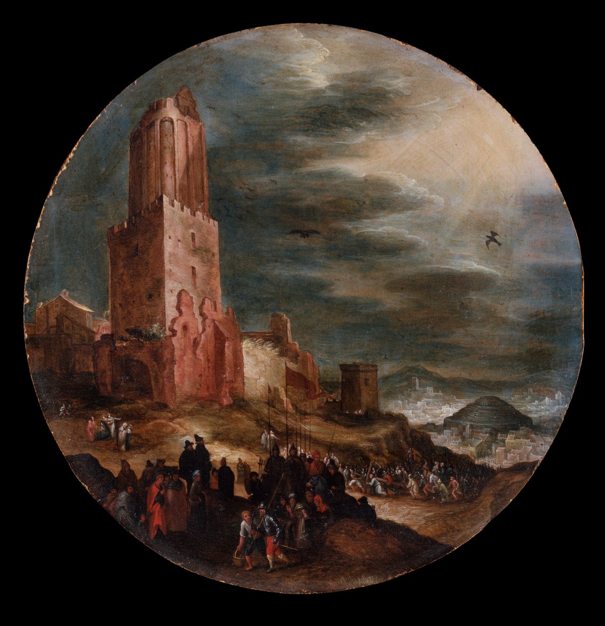 Vägen till Golgata, ca 1600 av Jan the Elder Brueghel