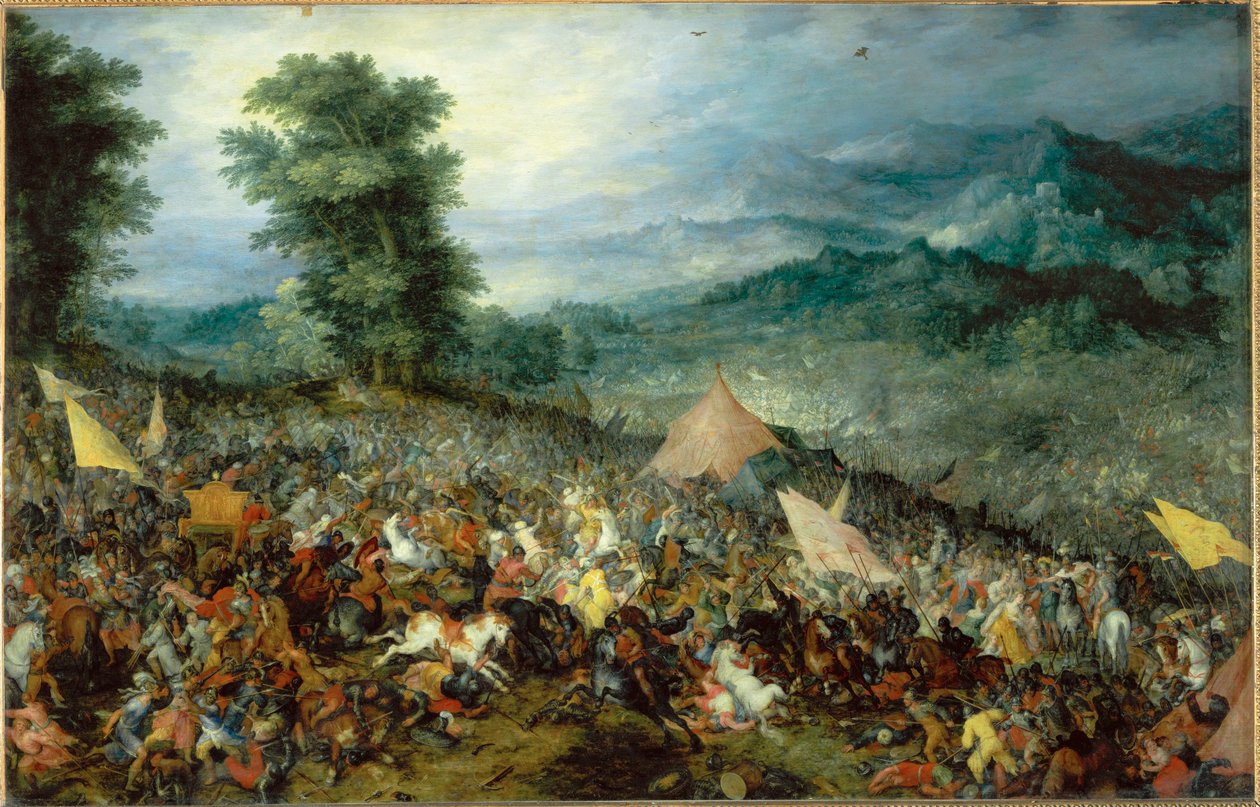 Slaget vid Issos... av Jan the Elder Brueghel