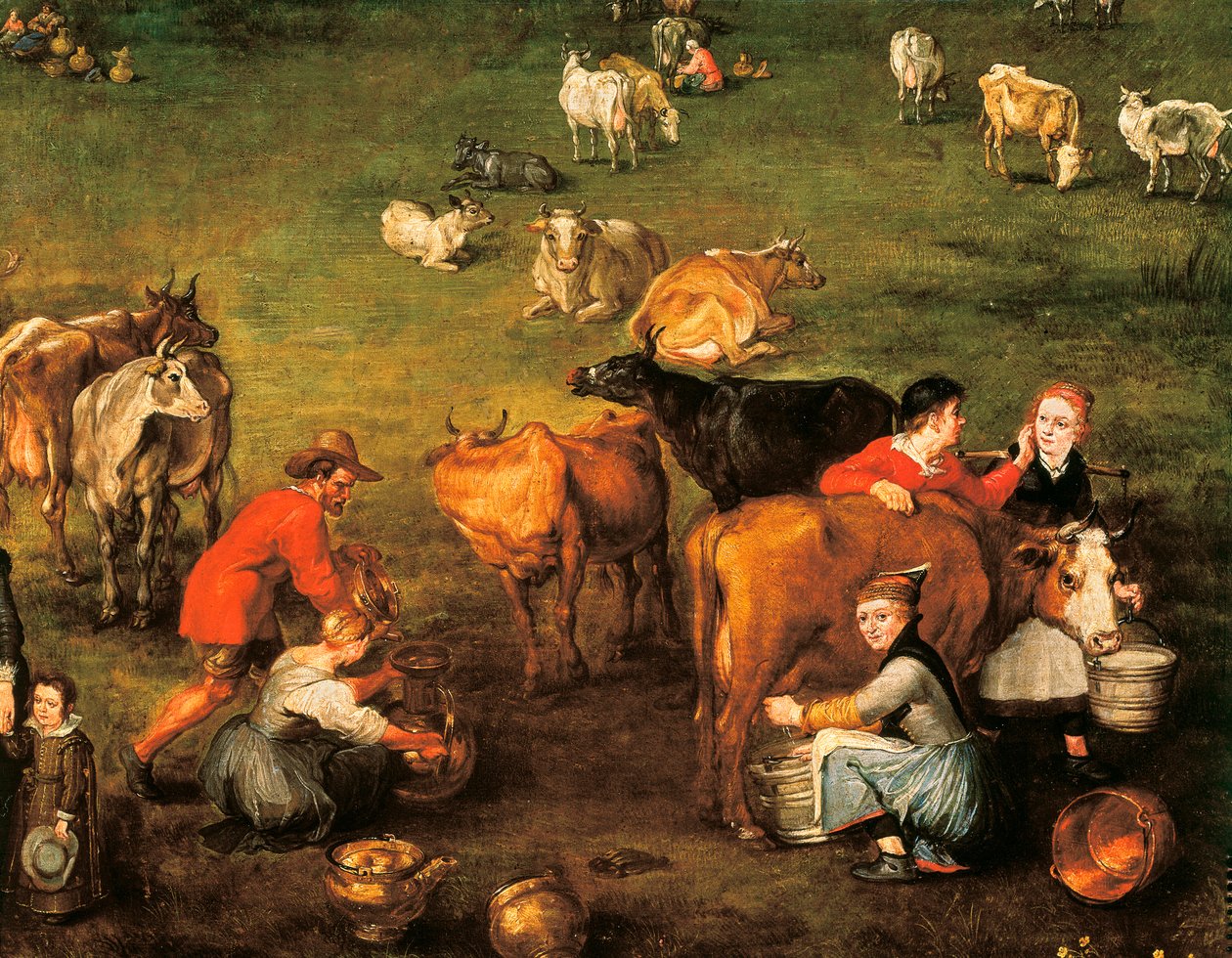 "Böndernas liv", detalj av en målning av Jan Bruegel av Jan the Elder Brueghel