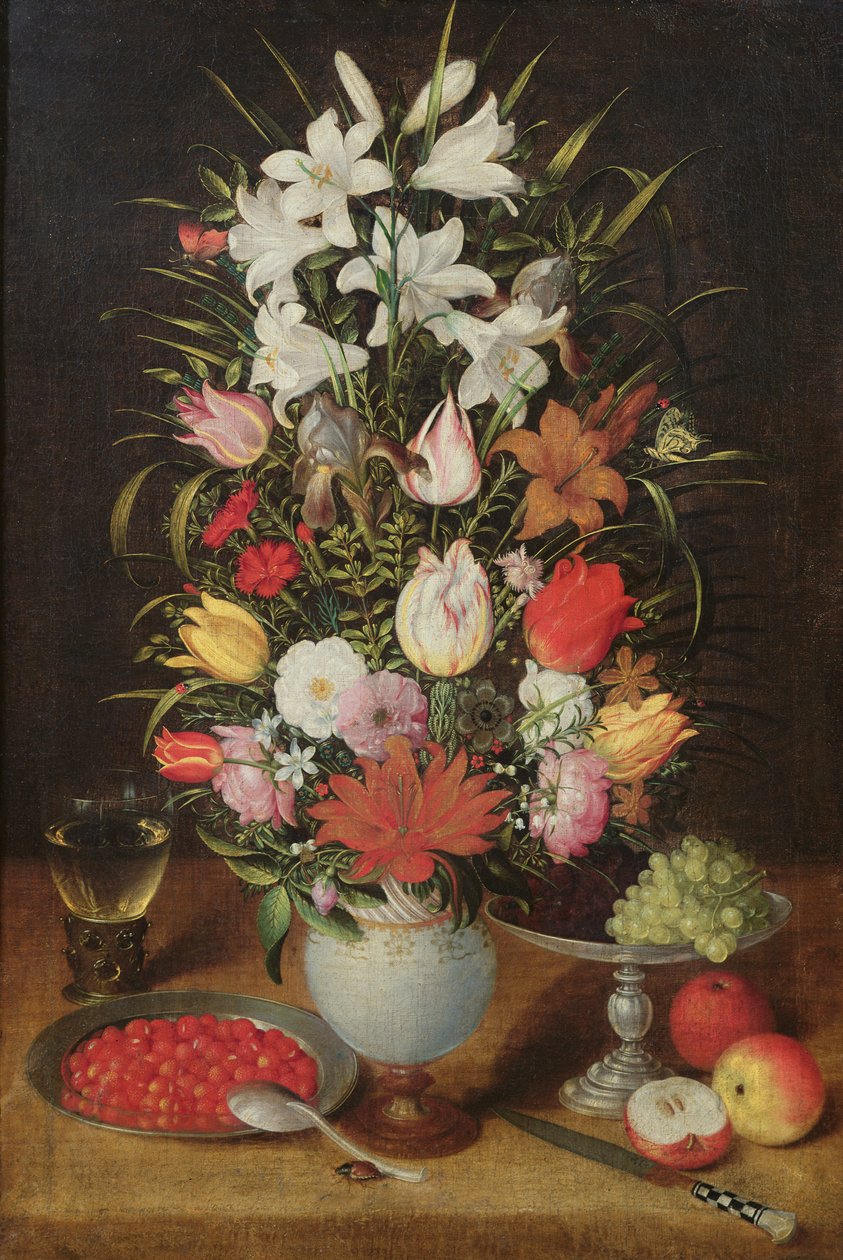 Vas med blommor av Jan the Elder Brueghel