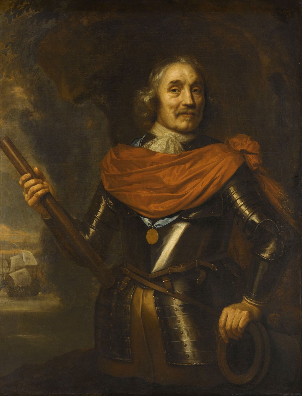 Maerten Harpertsz Tromp, viceamiral, 1640-53 av Jan the Elder Lievens