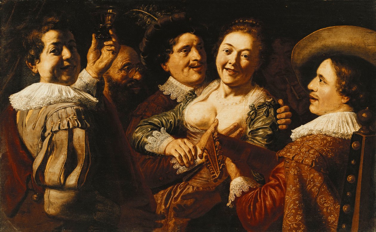 De fem sinnena, av Jan the Elder Lievens