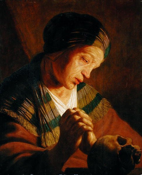 St Maria Magdalena vid bön av Jan the Elder attr. to Lievens