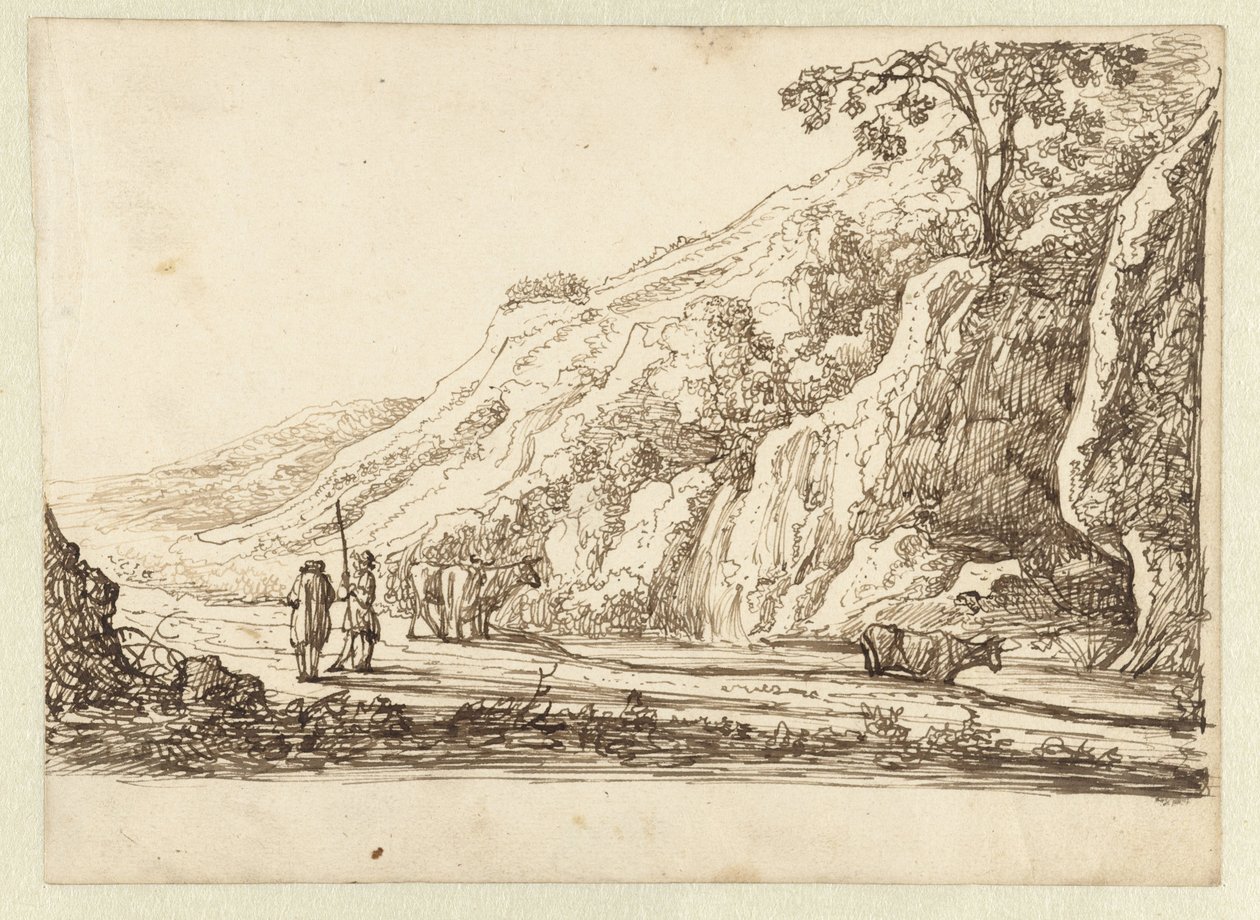 Landskap med herdar och kor av Jan van Almeloveen