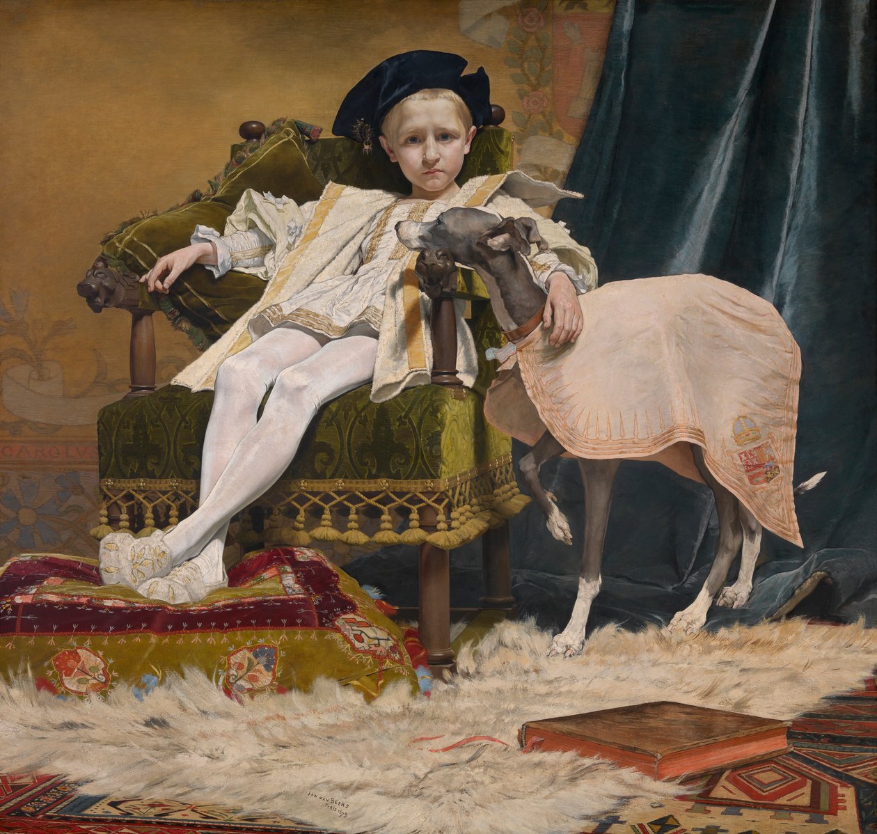 Kejsaren Karl V som barn av Jan van Beers