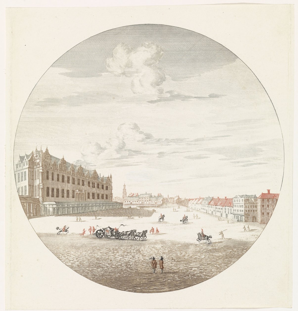 Utsikt över stadens slott i Berlin från den fyrkantiga sidan av Jan van Call (I) (possibly)