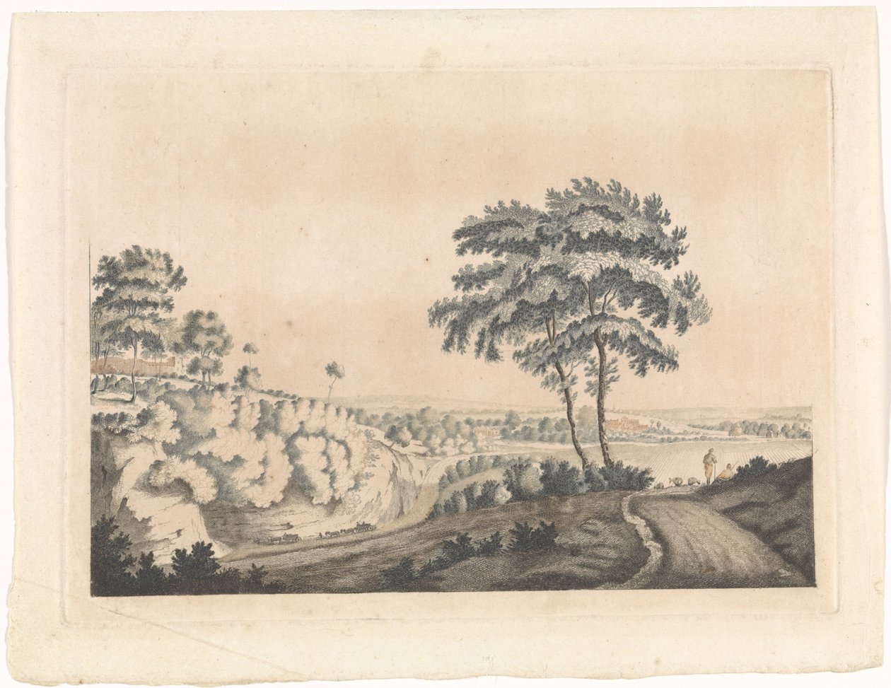 Landskap med ett slott på en kulle av Jan van Call (I) (possibly)