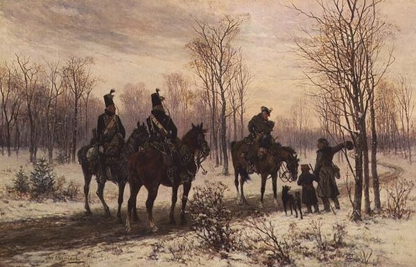 Frågar om vägen av Jan van Chelminski