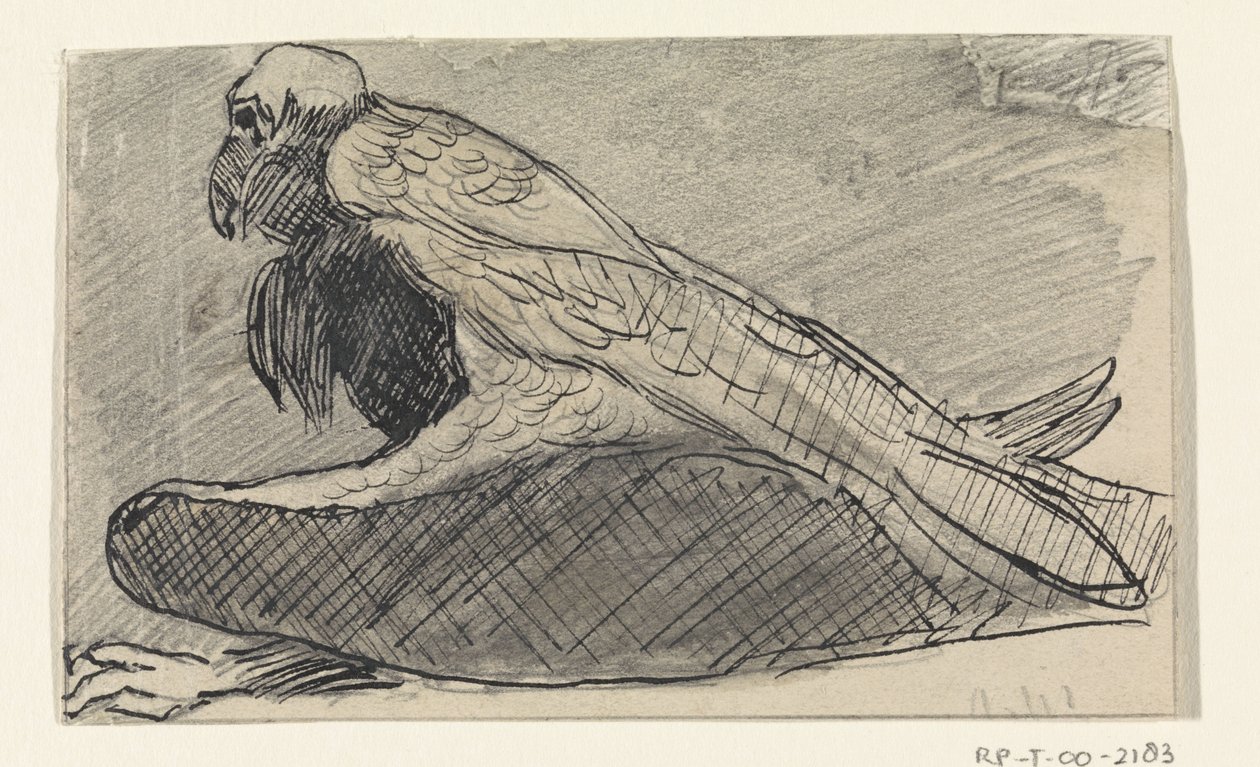 sittande gam av Jan van Essen
