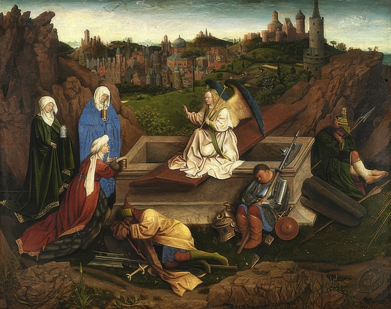 De tre Mariana vid Kristi grav av Jan van Eyck