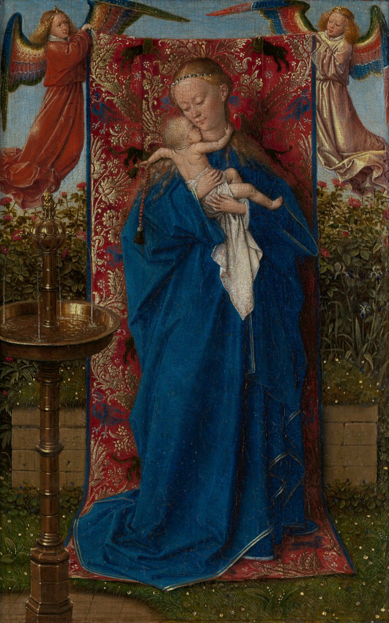 Madonna vid fontänen av Jan van Eyck