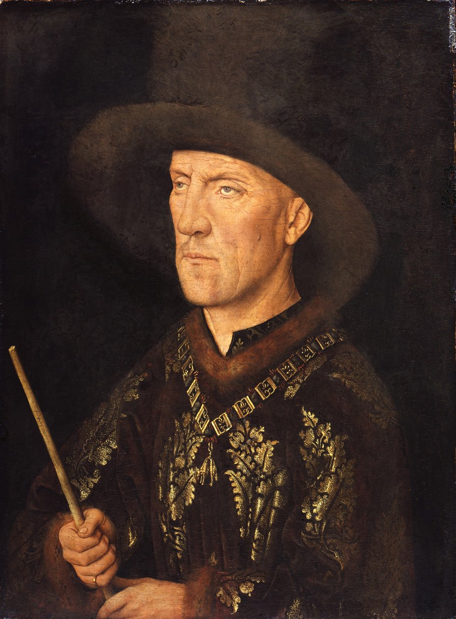 Porträtt av Baudouin de Lannoy, ca 1435 av Jan van Eyck