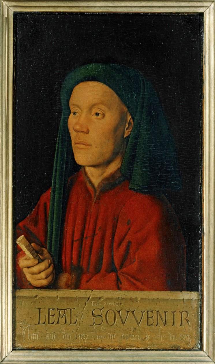 Porträtt av en ung man ... av Jan van Eyck