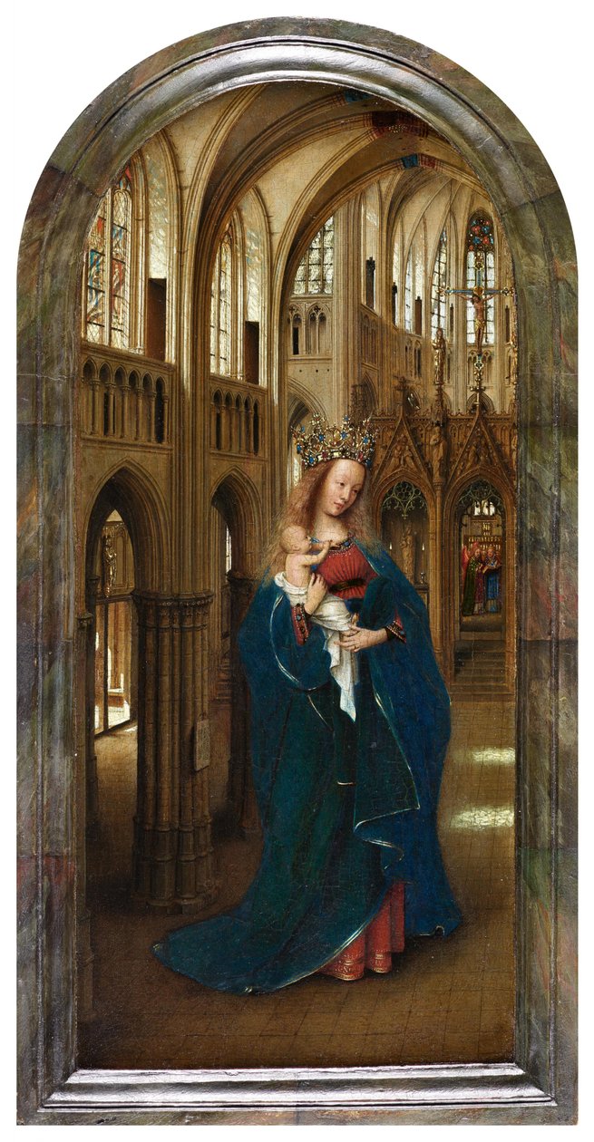 Madonnan i kyrkan av Jan van Eyck