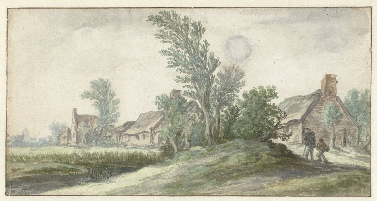 Utsikt över en by av Jan van Goyen (possibly)