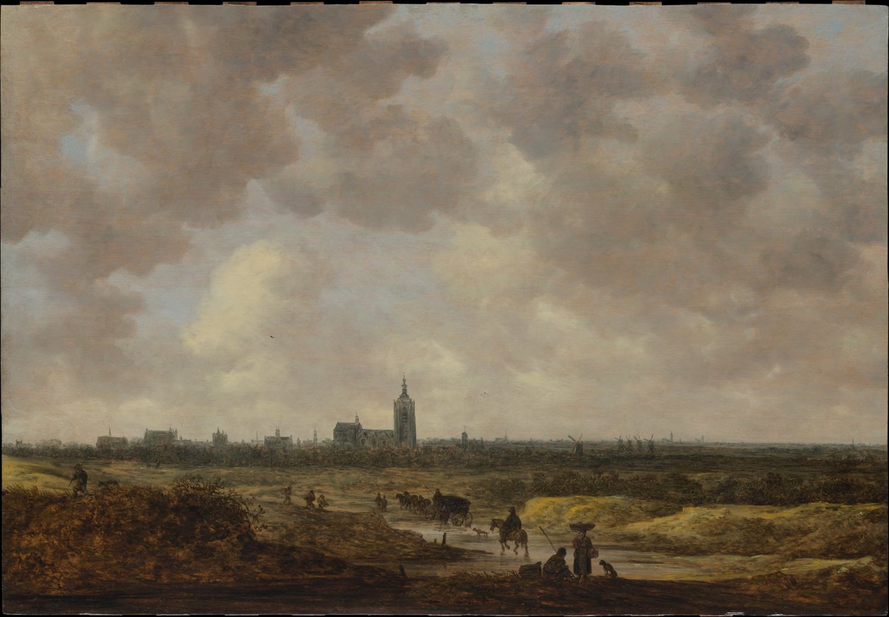 En vy över Haag från nordväst av Jan van Goyen