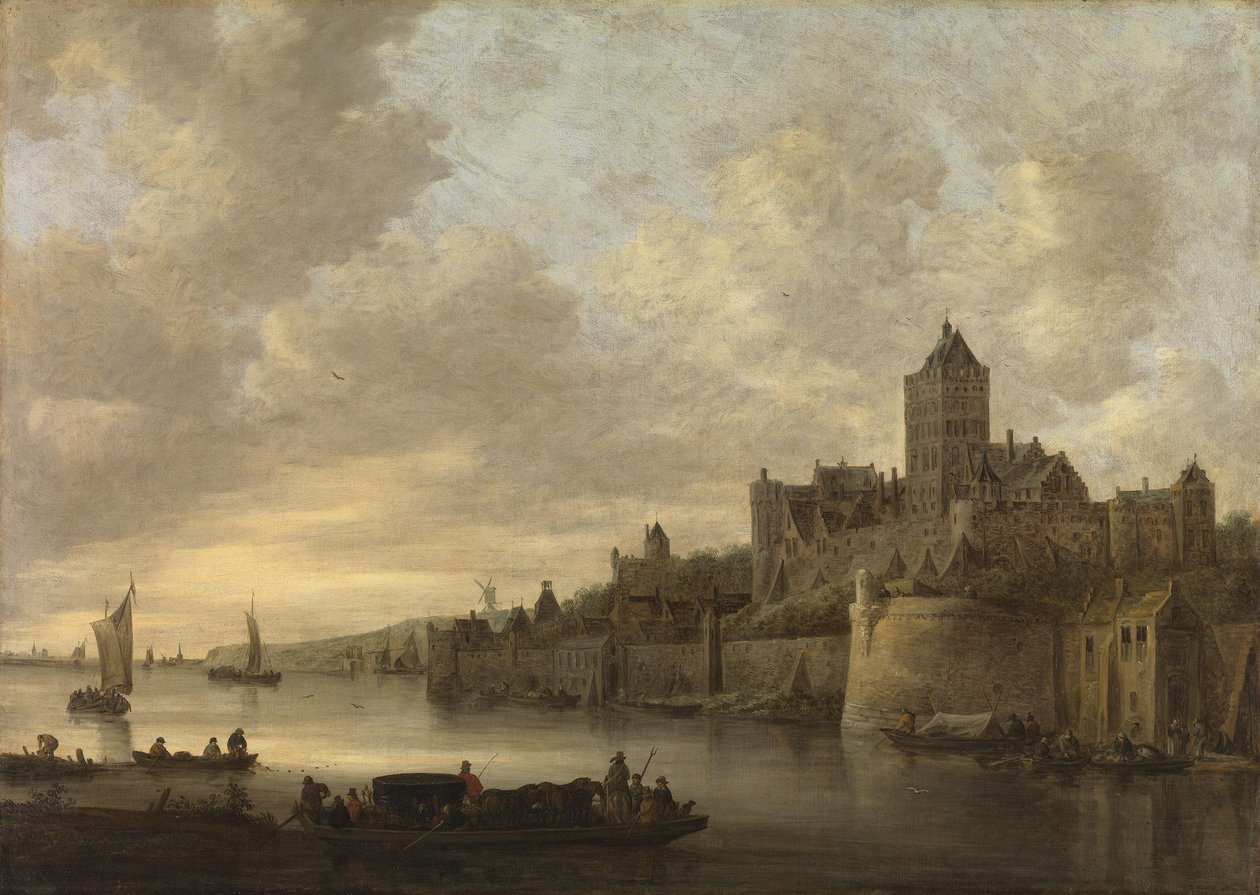Der Valkhof i Nijmegen av Jan van Goyen