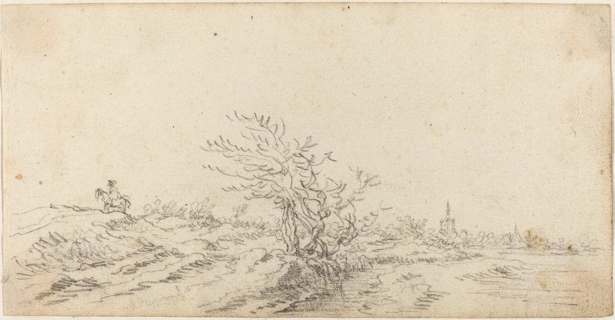 Ryttare bland sanddynerna av Jan van Goyen
