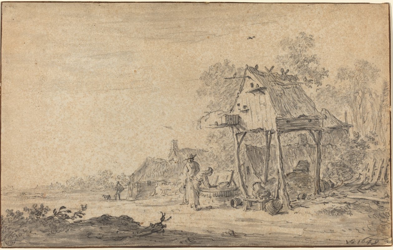 Flodlandskap av Jan van Goyen