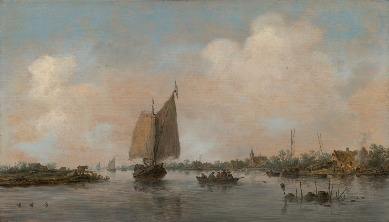 Riverview av Jan van Goyen