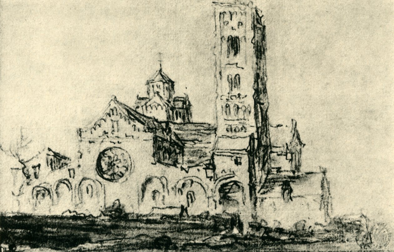 St Marys Church, Utrecht, Nederländerna, mitten av 1600-talet, 1943. av Jan Josephsz van Goyen