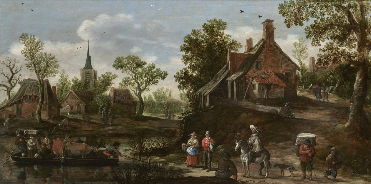 Färjan av Jan van Goyen