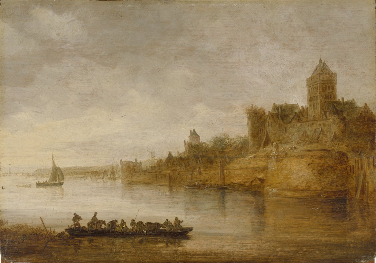 Nijmegens medeltida murar av Jan van Goyen