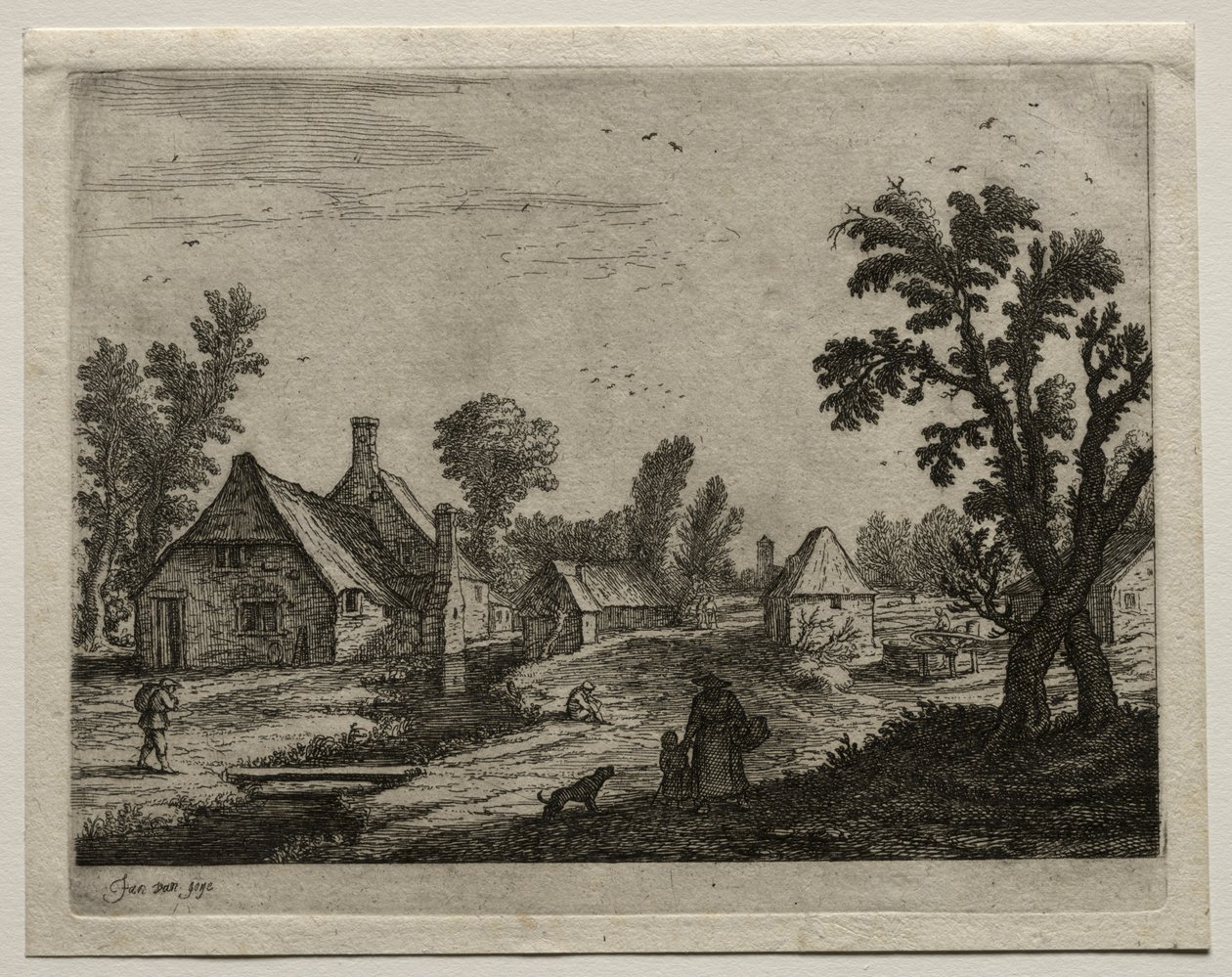 Plankan över strömmen av Jan van Goyen