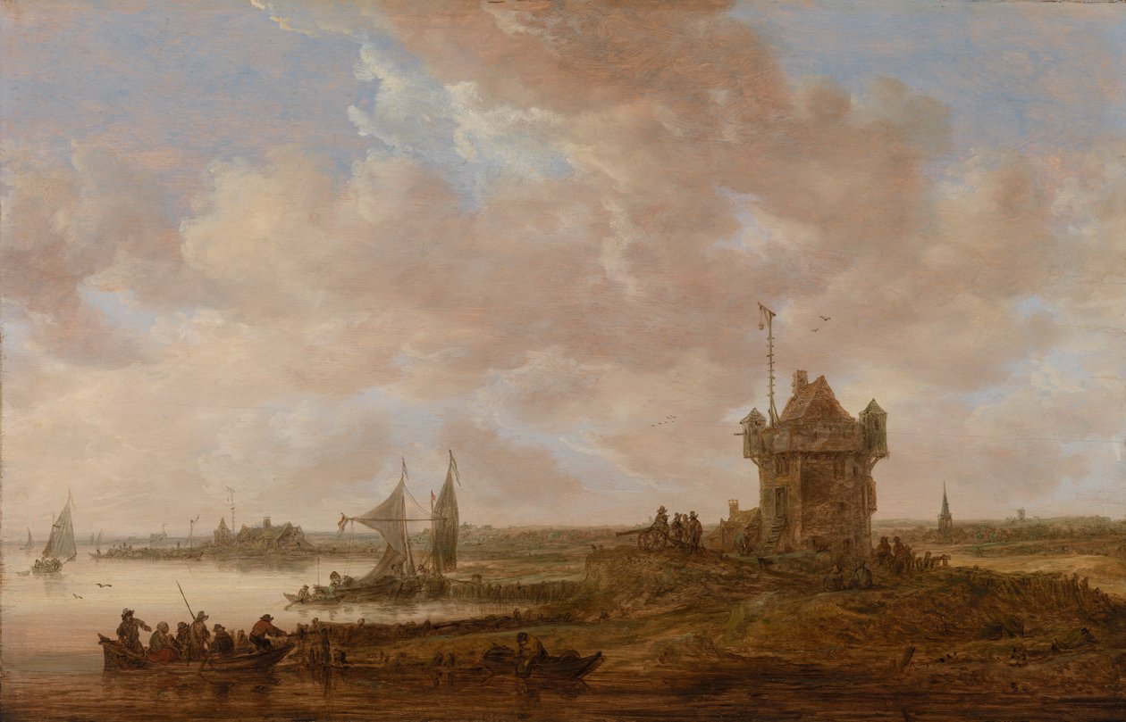 Det fyrkantiga vakttornet av Jan van Goyen