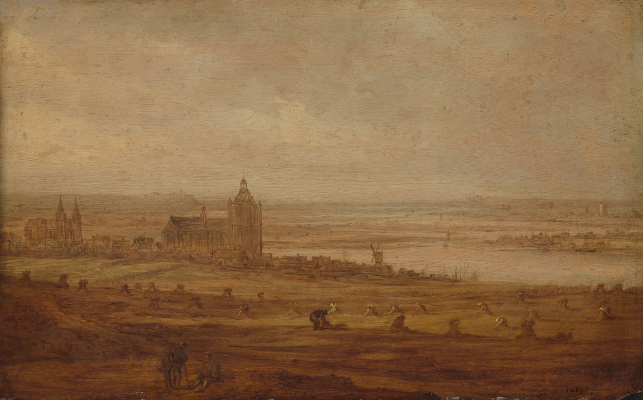 Utsikt över Arnhem av Jan van Goyen