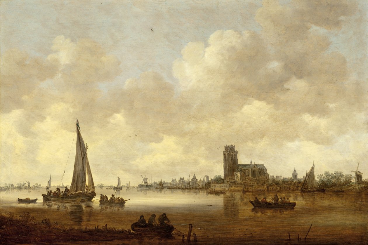 Utsikt över Dordrecht av Jan van Goyen