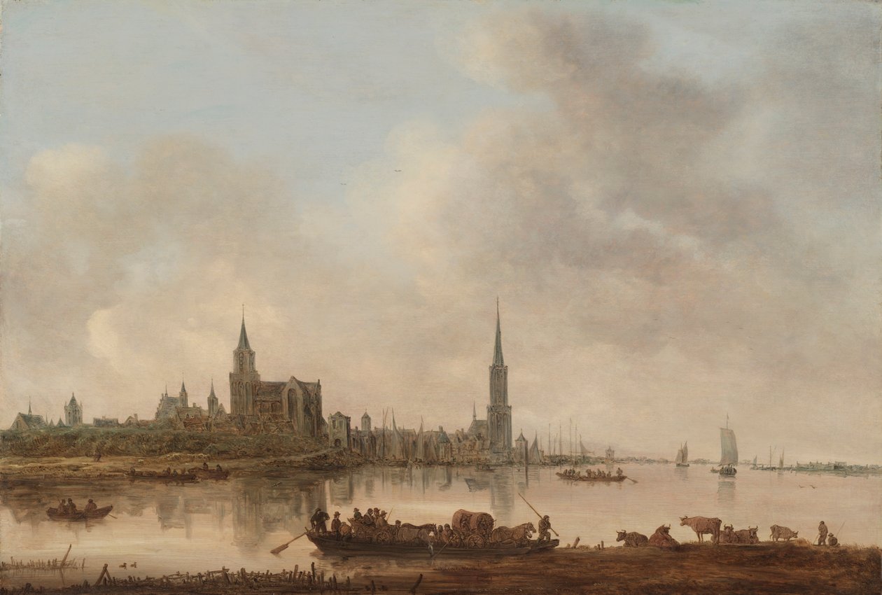 Utsikt över Emmerich av Jan van Goyen