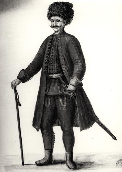 En tjänsteman från Venetian Arsenal (akvarell på papper) (s/v foto) av Jan van Grevenbroeck